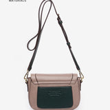 Shoulder bag in recycled materials taupe