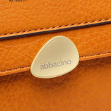 Shoulder bag in recycled materials amber