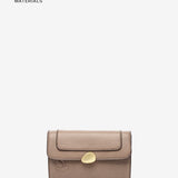 Shoulder bag in recycled materials taupe