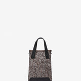 Brown tweed handbag