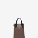 Brown tweed handbag