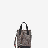 Brown tweed handbag