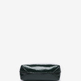 Patent leather handbag in green