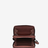 Cartera pequeña en piel bicolor rosa