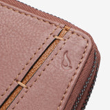 Cartera pequeña en piel bicolor rosa