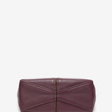 Large shopper bag in purple leather