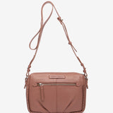 Mini-Ledertasche in Rosa