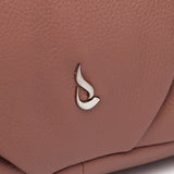 Mini-Ledertasche in Rosa