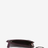 Kartenetui aus lila Leder