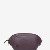 Toiletry bag in lilac leather