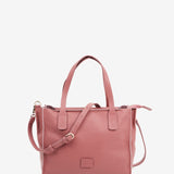 Kleiner Shopper aus rosa Leder.