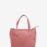 Kleiner Shopper aus rosa Leder.