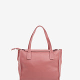 Kleiner Shopper aus rosa Leder.