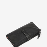 Cartera grande en piel negra