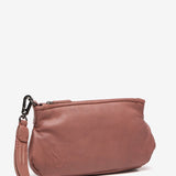 Pink leather toiletry bag