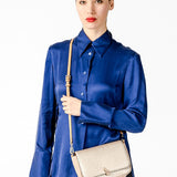 Golden shoulder bag