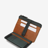 Lederkartenetui in Blau