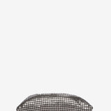 Metallic mesh shoulder bag in silver