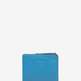 Small leather wallet in blue