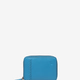 Small leather wallet in blue