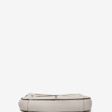 Bolso de hombro pequeño de piel en beige