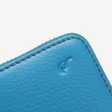 Small leather wallet in blue