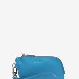 Leather wallet in blue