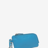 Leather wallet in blue