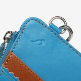 Leather wallet in blue