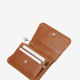 Cognac leather wallet