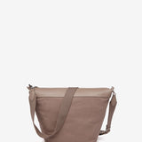 Geflochtener Shopper in Taupe.