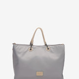 Shopper bag in recycled materials in blue