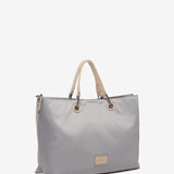 Shopper bag in recycled materials in blue