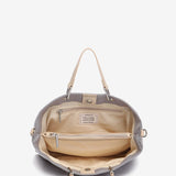 Shopper bag in recycled materials in blue