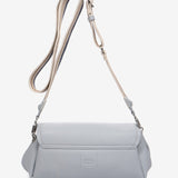 Shoulder bag in recycled materials in blue