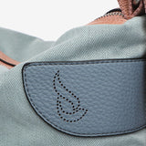 Convertible backpack made of recycled materials in blue