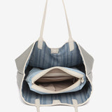 Wendbare Shopper-Tasche in Grau.