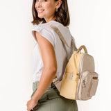 Backpack in recycled materials in beige
