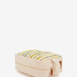 Canvas toiletry bag in yellow