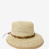 Straw hat in beige