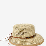 Straw hat in beige