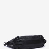 Black leather backpack-bag