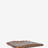 Bronze metal mesh shoulder bag