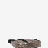 Bronze metallic mesh tassel shoulder bag