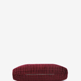 Burgundy velvet party clutch