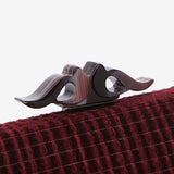 Burgundy velvet party clutch