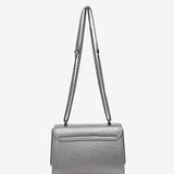 Silver party shoulder bag