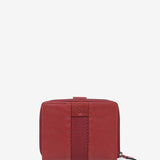 Cartera pequeña en piel burdeos