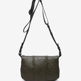 Green recycled material shoulder bag