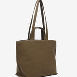 Green shopper bag made from recycled materials